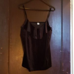 Black velvet camisole